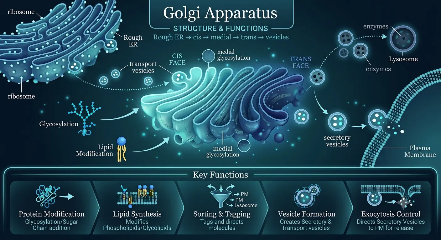 Structure and Functions of Golgi Apparatus