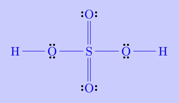 H2SO4-Lewis structure