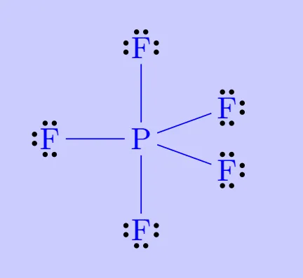 PF5-Lewis structure