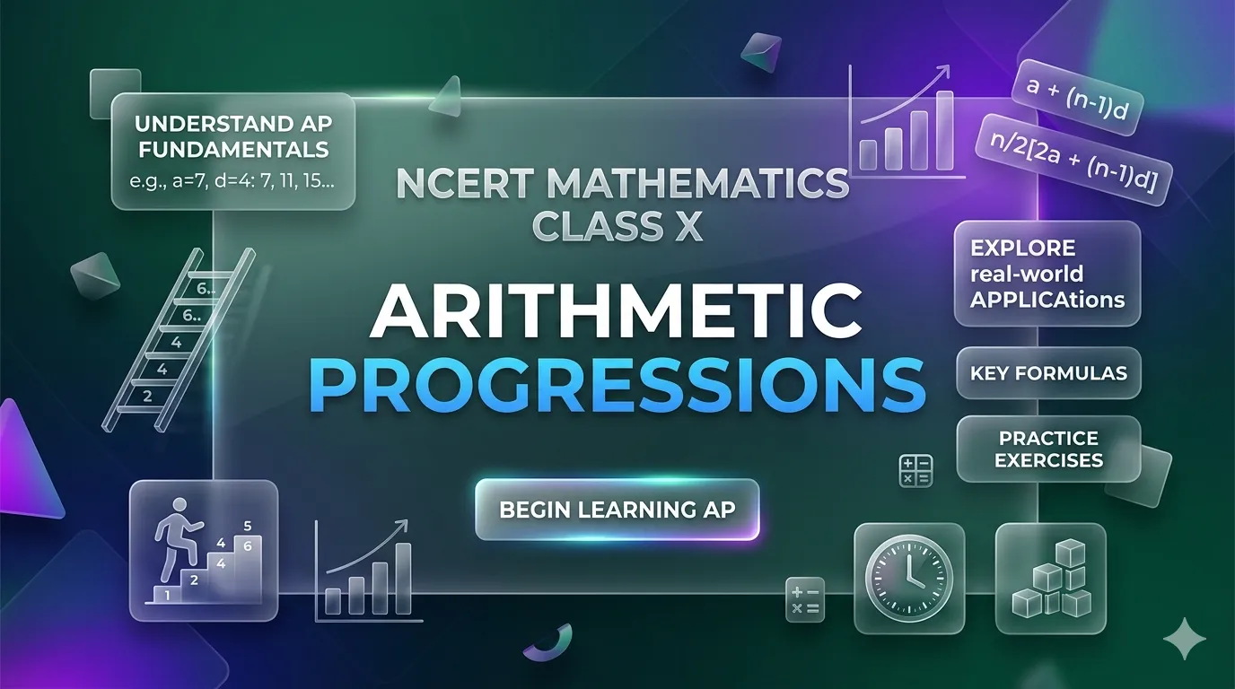 NCERT Class 10 Maths Chapter 5 Arithmetic Progressions | Full Guide ...