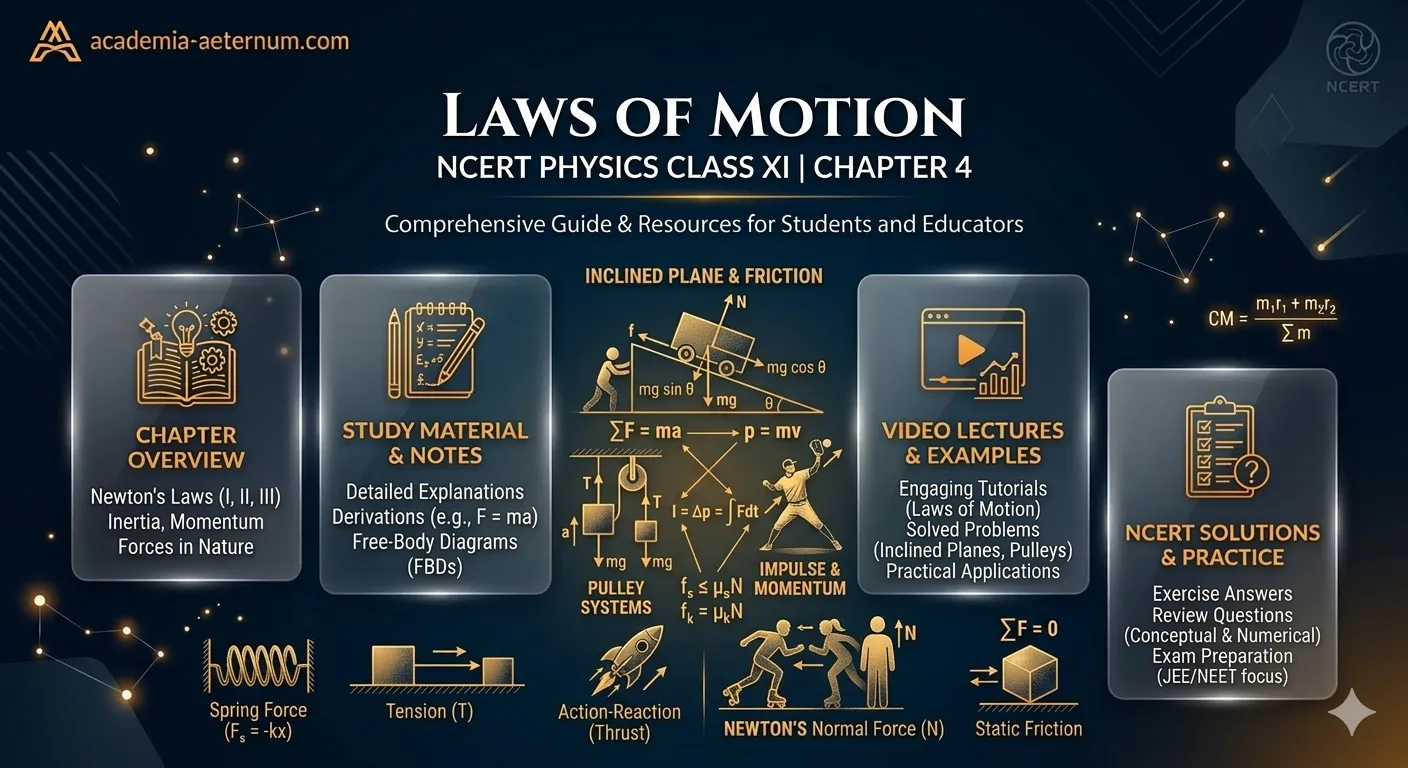 Laws of Motion Class 11 Notes – NCERT Physics Chapter 4