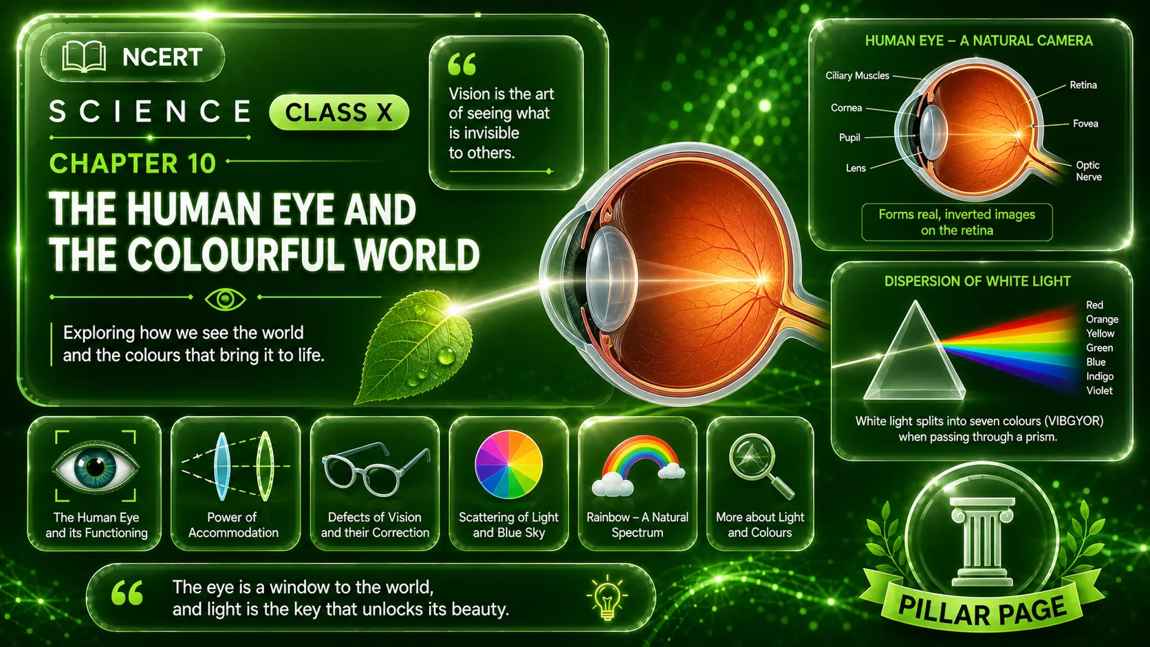 Eye Class Computer Master Human Eye Class 10: Vision, Defects & Colourful World