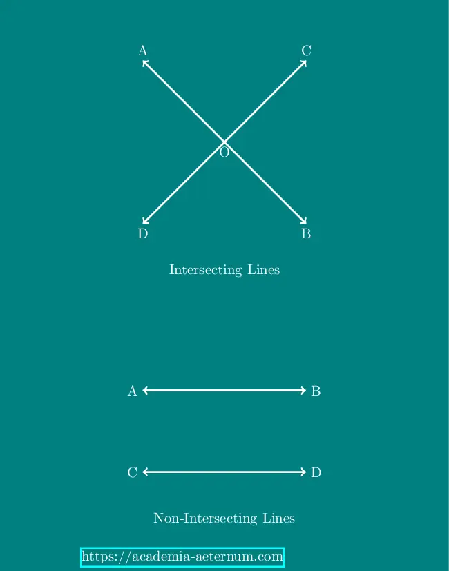 Intersecting Lines and Non-intersecting Lines