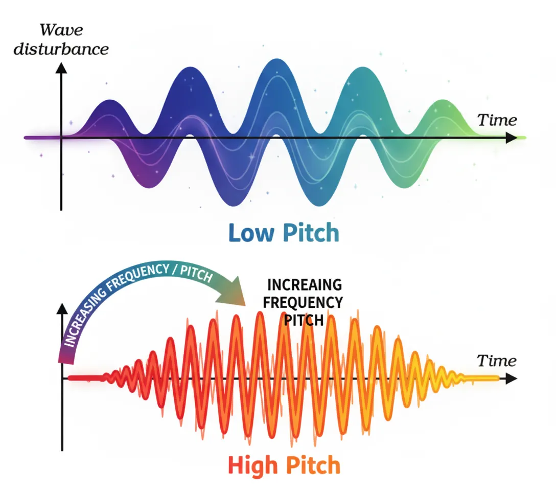 Low Pitched and high pictched Sound